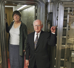 ShoreBank Co-founders Mary Houghton and Ronald Grzywinski say the bank democratized the availability of credit.(Photograph by Stacie Freudenberg/ AP)