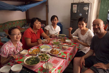 Lunch at the TC office in Duc Linh in Binh Thuan province. (All photos by Marc Henrich)