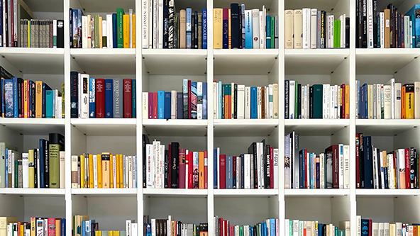 library bookshelf