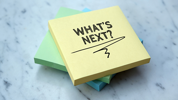 Sticky note with the words 