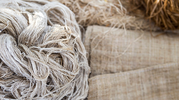 Natural-colored threads and fabric