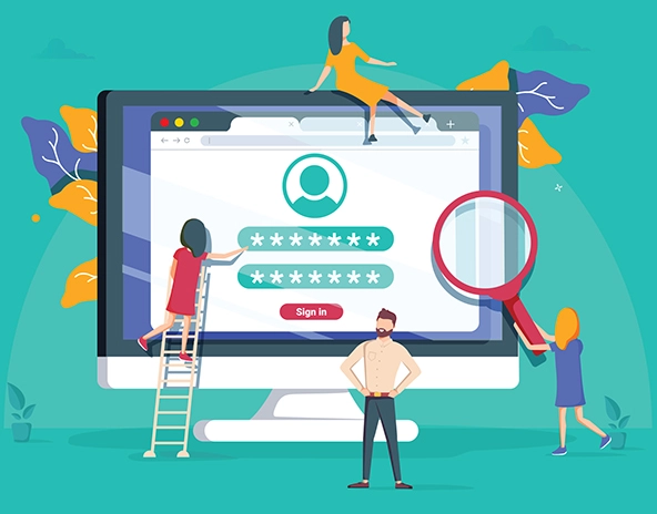 Sign in page on computer screen.