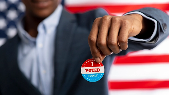 African American holds 