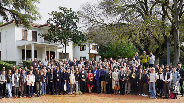 group of people outside facing camera