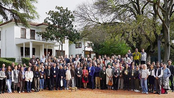 group of people outside facing camera