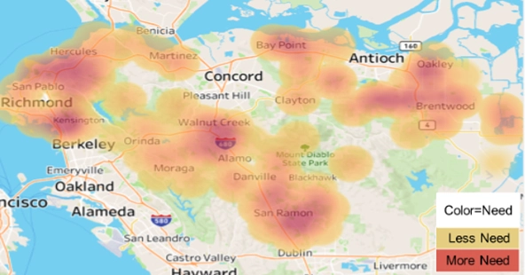 a food security heat map