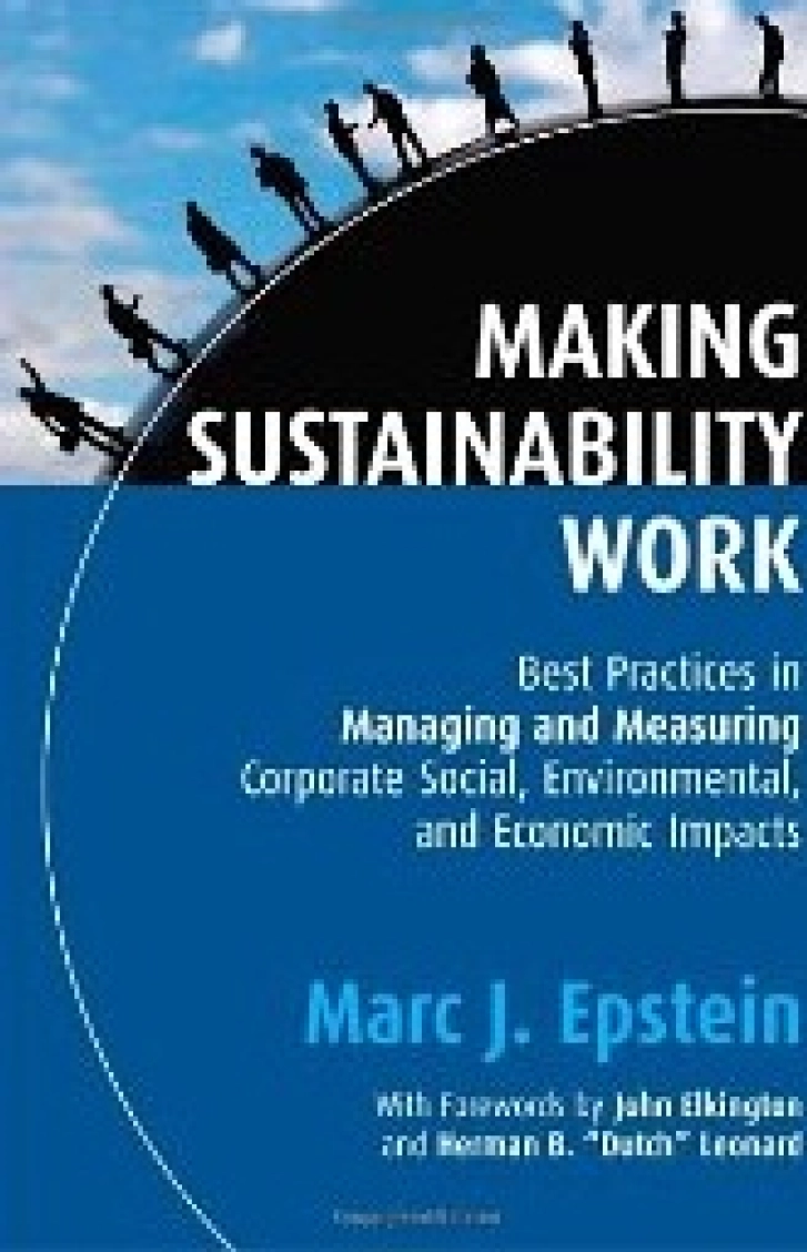 MAKING SUSTAINABILITY
WORK: Best
Practices in Managing
and Measuring
Corporate Social,
Environmental, and
Economic Impacts
Marc J. Epstein