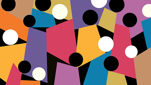abstract illustration of diverse crowd