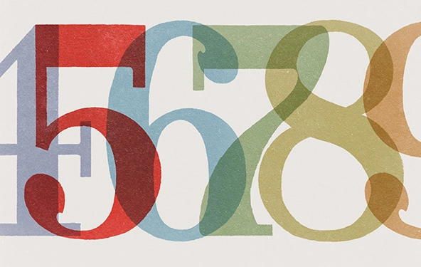 row of numbers