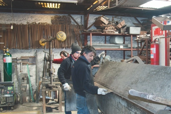scrap metal shop in Santiago, Chile