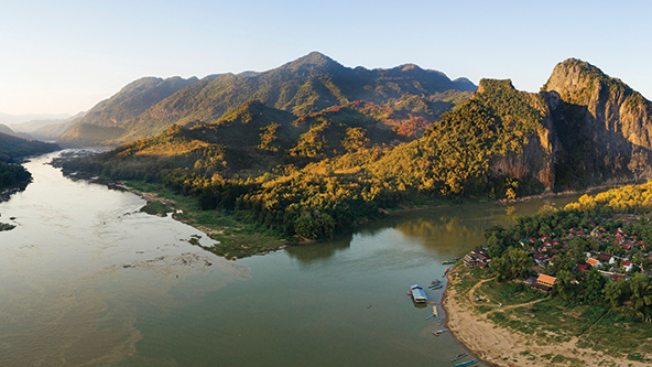 A view of the Mekong River