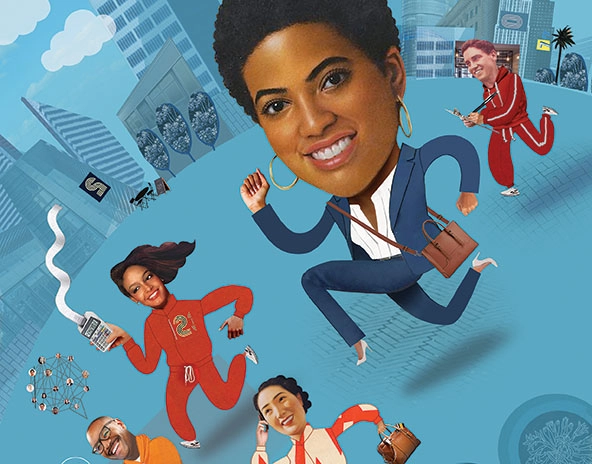 Entrepreneurs in a race.