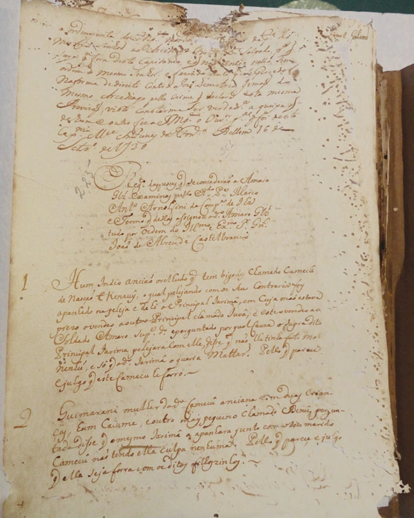 A page covered in hand-written script.