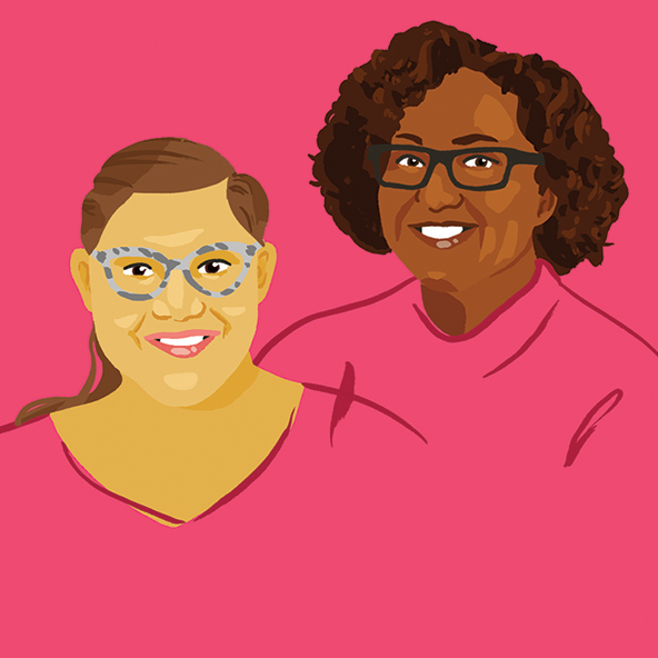 Daphne Frias and Valerie Novack