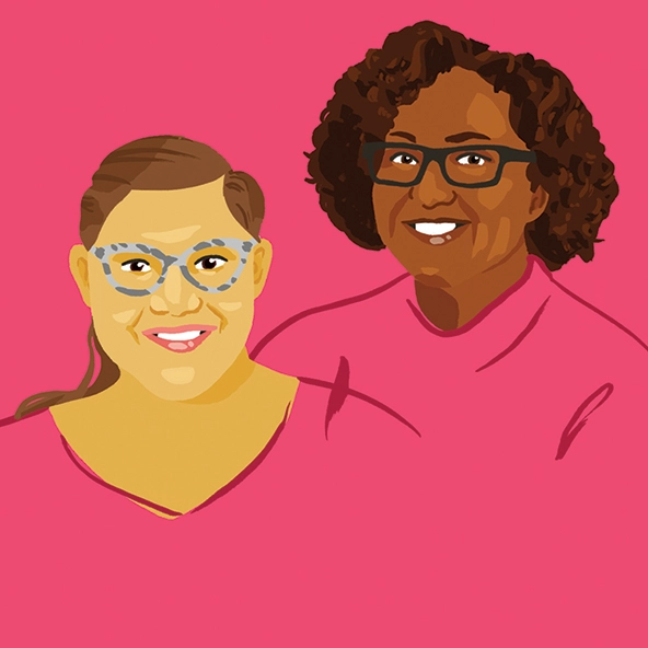 Daphne Frias and Valerie Novack