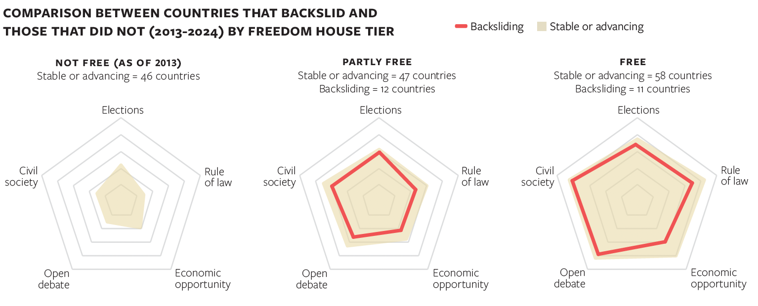 chart showing democratic backsliding explained in article