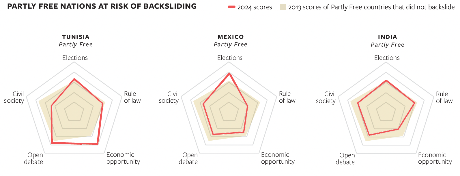 chart showing democratic backsliding explained in article 
