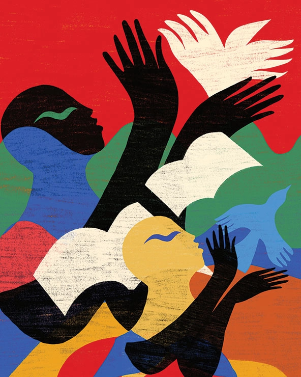 colorful illustration of human figures