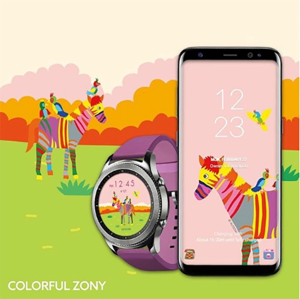 Ad with people, smart watch, smart phone